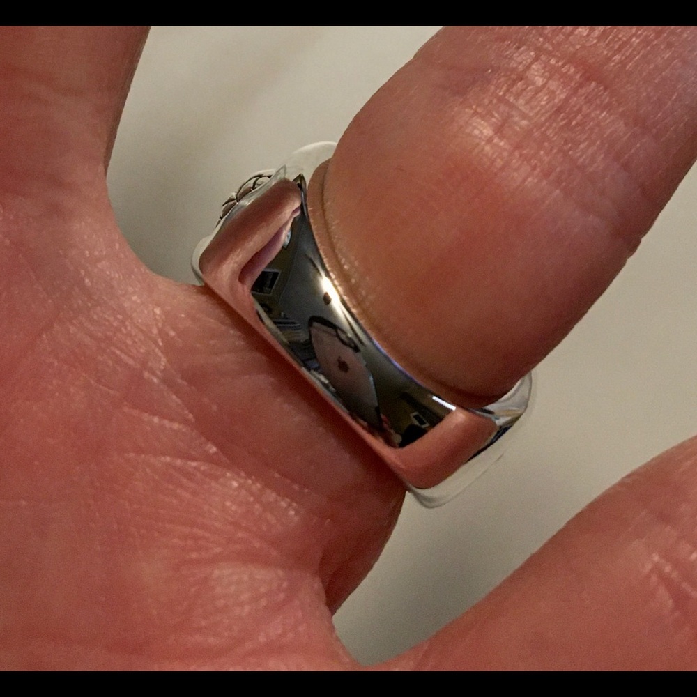 Stunning Jai NWOT Basketweave Sterling Silver ring - Picture 5 of 9